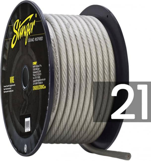 Stinger 21mm² virtakaapeli, kirkas