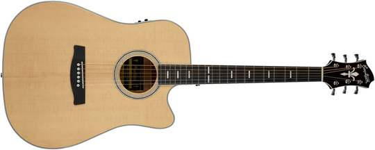 Hagstrom Siljan Dreadnought II CE Western Guitar (Nature) - HAGSTROM