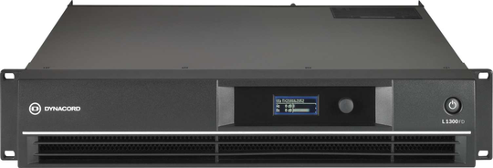 Dynacord L1300FD-vahvistin, jossa on 2x650W ja DSP -