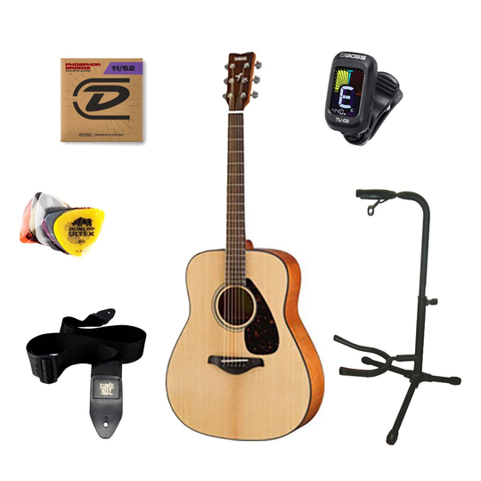 Yamaha FG800 Western - Luonnollinen - Aloituspakkaus