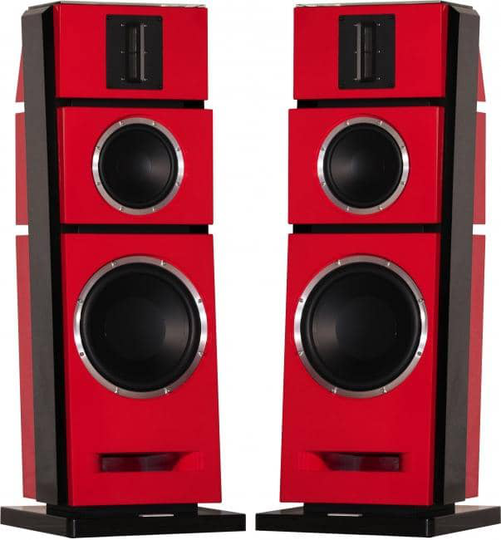 OUTLET-tuote (Takuu 1kk ostopäivästä) / Advance Acoustics X-L500 lattiakaiutin, pianopunainen, pari