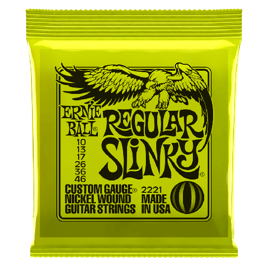 Ernie Ball Slinky Nickel Wound Kitara jouset, Sähkökitara Regular Slinky 010-046 - Ernie Ball