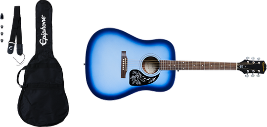 Epiphone Starling Western Guitar Package (Starlight Blue)
