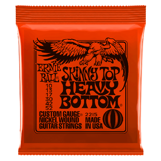 Ernie Ball Slinky Nickel Wound Kitara jouset, Sähkökitara Skinny Top Heavy Bottom 010-052 - Ernie Ball