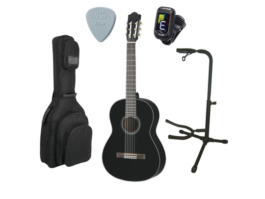 Yamaha C40II Musta aloituspaketti