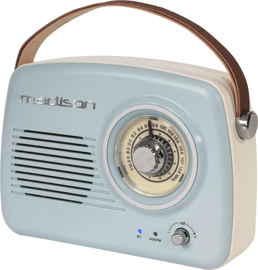 Madison retro radio Bluetoothilla, vaaleansininen - MADISON