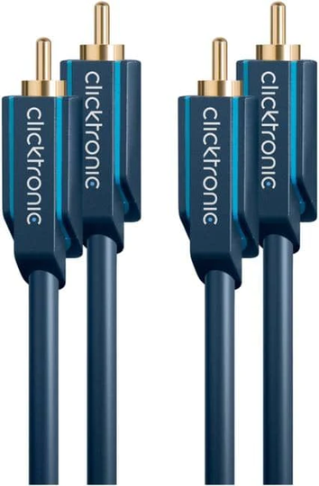Clicktronic 2xRCA-2xRCA audiokaapeli