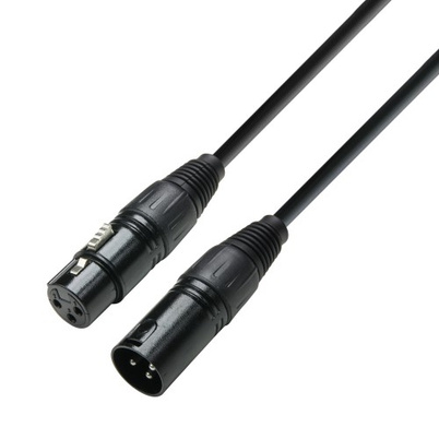 DMX-kaapeli XLR uros 3-pinninen XLR naaras 3-pinninen (10 metriä) - Adam Hall