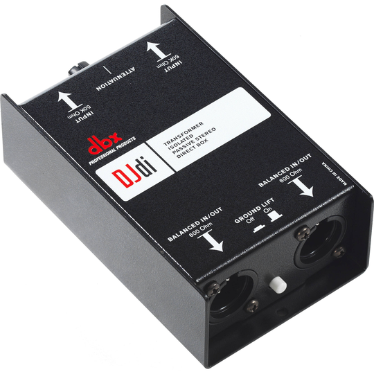 dbx DJDI 2-kanavainen passiivinen DI-boksi -