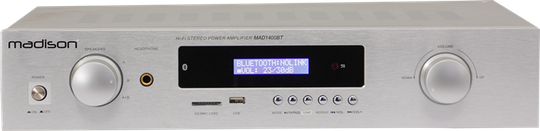 Madison HI-FI Stereo Vahvistin - Hopea - MADISON