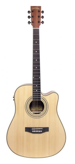 Santana LA-100EQCW v2 Western - Luonnonväri - Natural