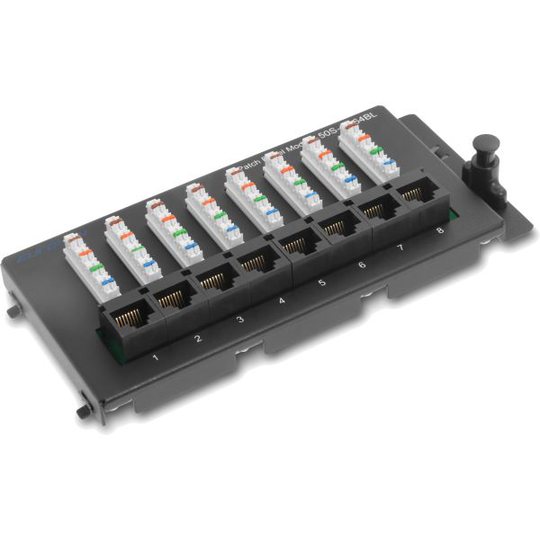 Eurolan 50S-10-64BL Patch-paneeli 8 x RJ45/IDC