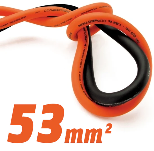 Connection virtakaapeli 53mm², oranssi