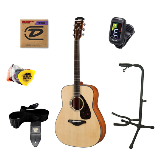 Yamaha FG800M NT II - Luonnollinen - Aloituspakkaus
